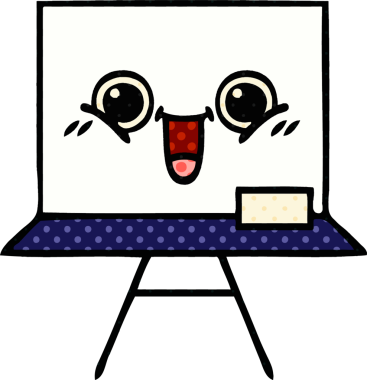 Bir insan tarafından çizilmiş beyaz bir karikatür.