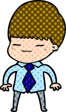 Bir insan tarafından çizilmiş kendini beğenmiş bir çocuk.