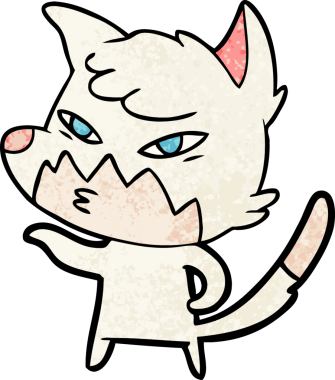 Bir insan tarafından çizilmiş akıllı çizgi film tilkisi.