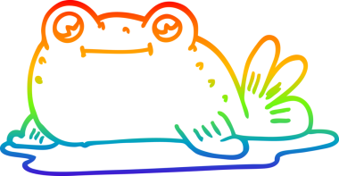 gökkuşağı gradyan çizgisi bir insan tarafından çizilmiş karikatür balığı çizimi