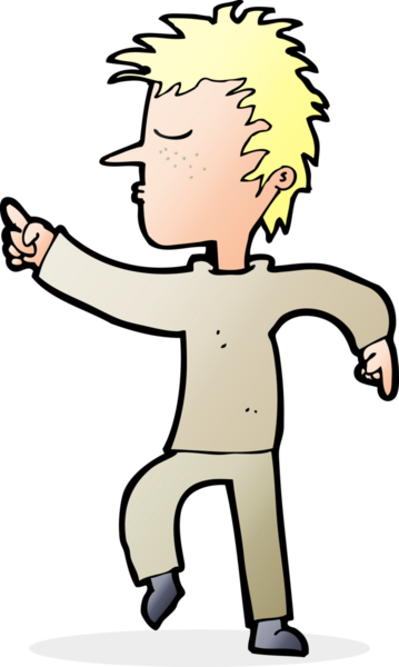 Bir insan tarafından çizilmiş çizgi filmci.