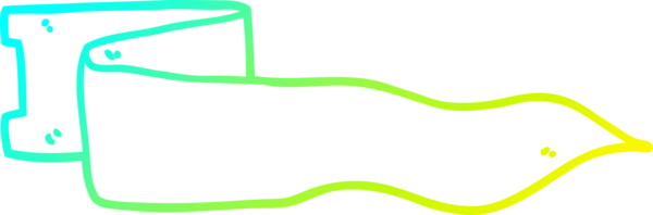 Bir insan tarafından çizilmiş soğuk gradyan çizgi film afişi.