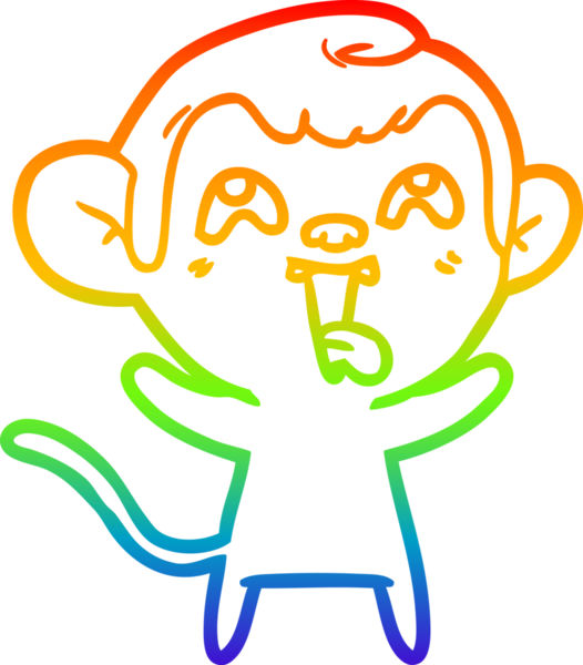 gökkuşağı gradyan çizgisi insan tarafından çizilmiş çılgın bir çizgi maymun çizimi