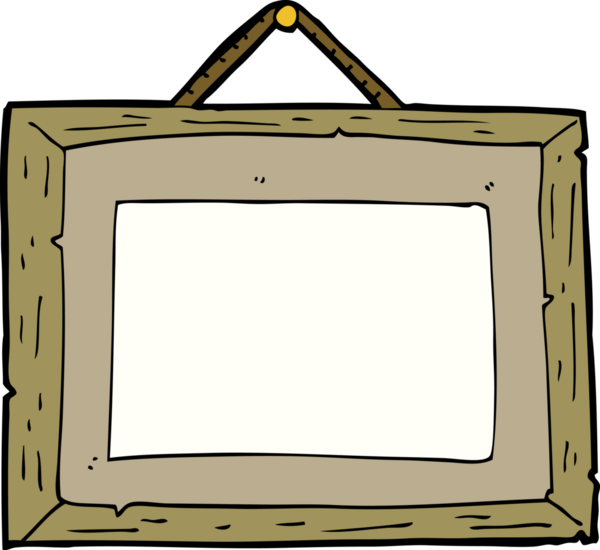 bir insan tarafından çizilmiş karikatür çerçevesi