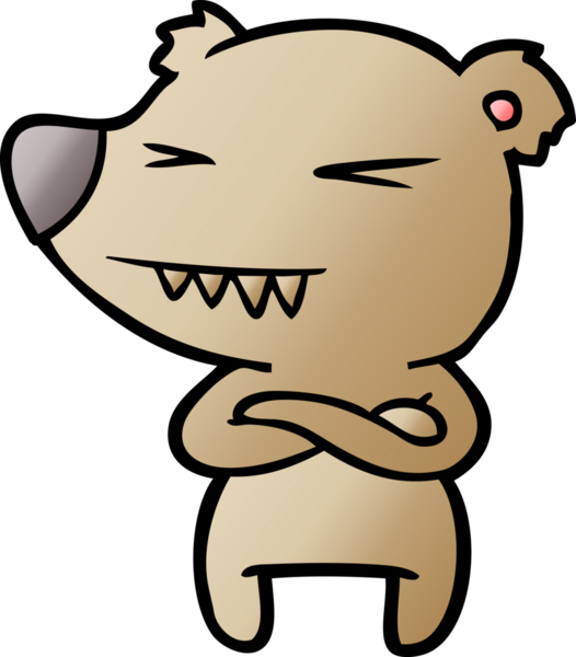 Bir insan tarafından çizilmiş bir çizgi film karakteri.