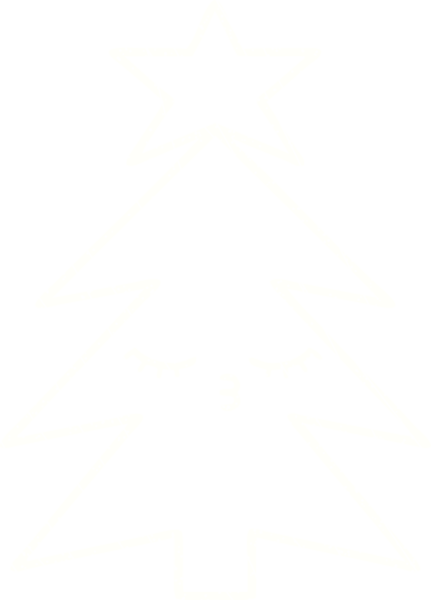 Bir insan tarafından çizilmiş Noel Ağacı Tebeşiri