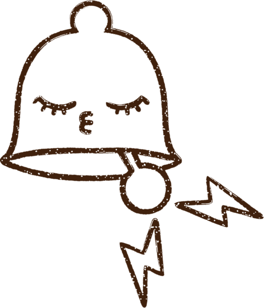 Bir insan tarafından çizilmiş Çan Çanı Kömürü Çizimi