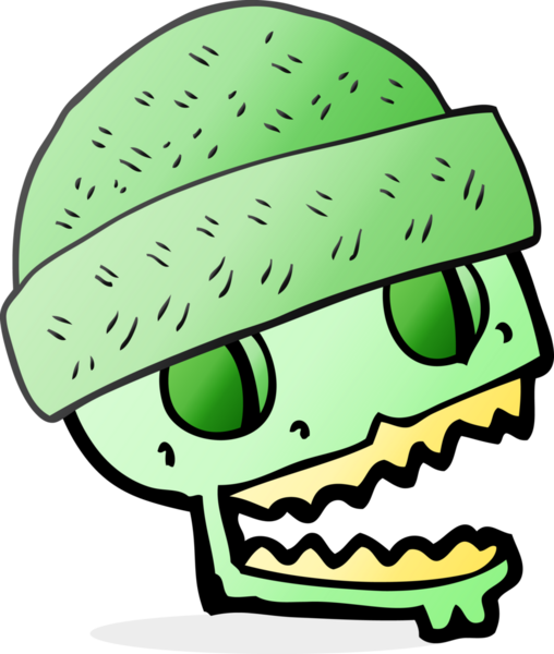 Bir insan tarafından çizilmiş kafatası çizimi.