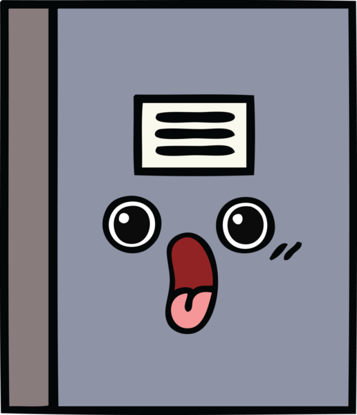 Bir insan tarafından çizilmiş güzel bir defter karikatürü.