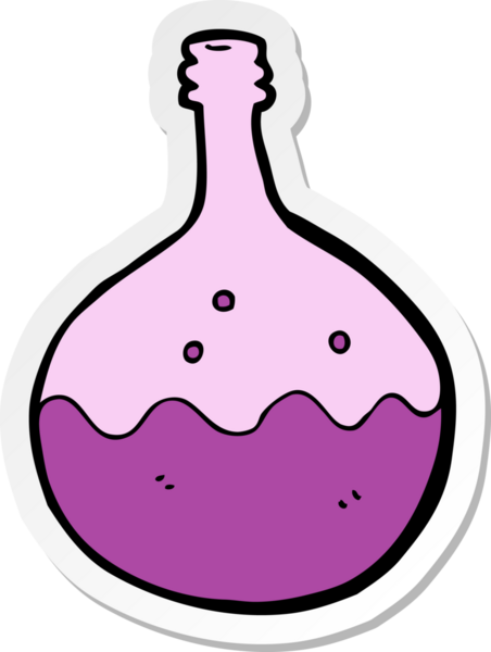 Bir insan tarafından çizilmiş köpüren kimyasalların çıkartması.