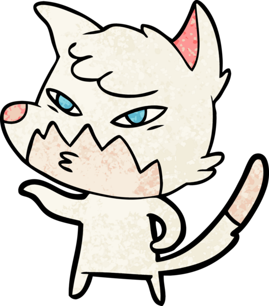 Bir insan tarafından çizilmiş akıllı çizgi film tilkisi.