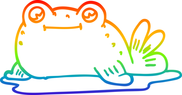 gökkuşağı gradyan çizgisi bir insan tarafından çizilmiş karikatür balığı çizimi