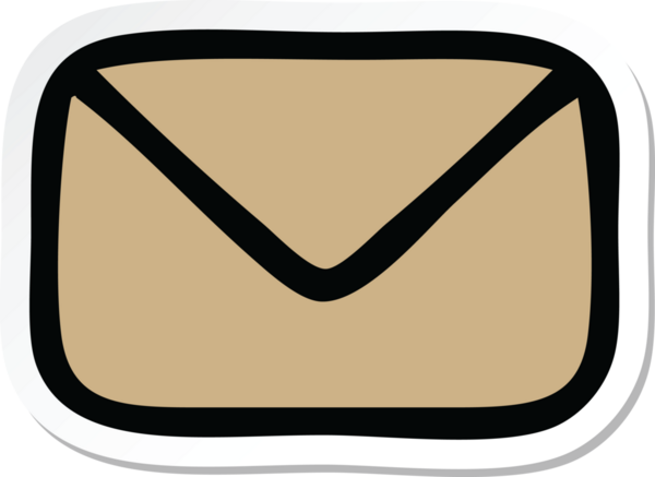 Bir insan tarafından çizilmiş şirin bir karikatür kağıdının etiketi.