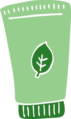 bir insan tarafından çizilmiş nemlendirici karalama.