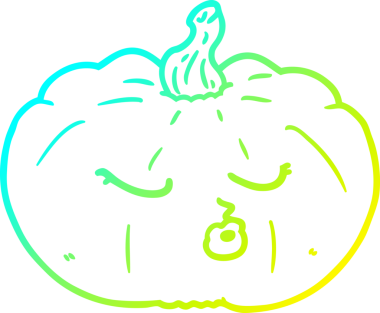 Bir insan tarafından çizilmiş bir çizgi balkabağı çizimi.