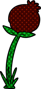 Bir insan tarafından çizilmiş gelincik.