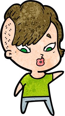 Bir insan tarafından çizilmiş bir karikatür.