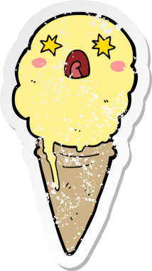 Bir karikatürün sıkıntılı çıkartması bir insan tarafından çizilmiş dondurmayı şok etti.