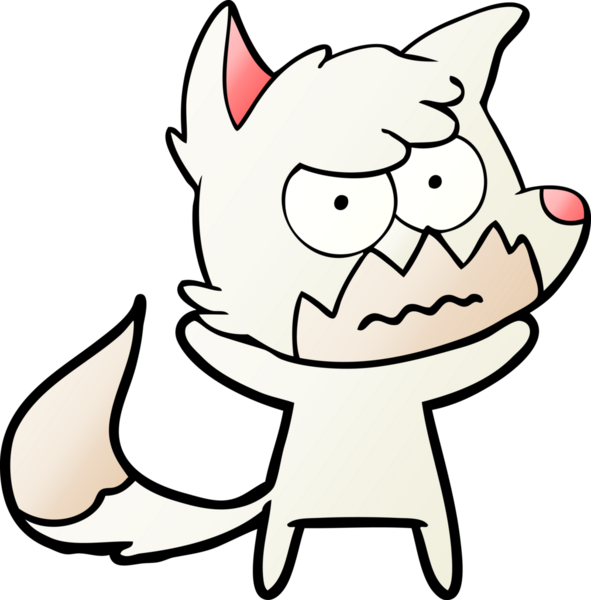 Bir insan tarafından çizilmiş bir tilki.