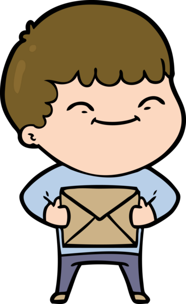 Bir insan tarafından çizilmiş mutlu çocuk çizgi filmi.