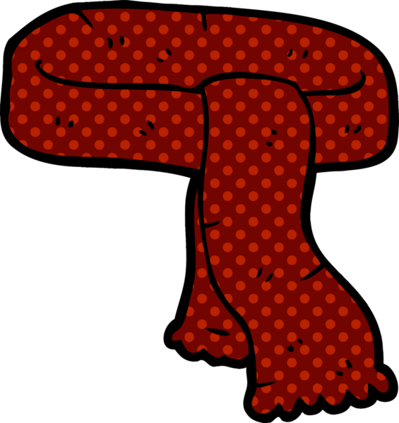 Bir insan tarafından çizilmiş karikatür eşarbı