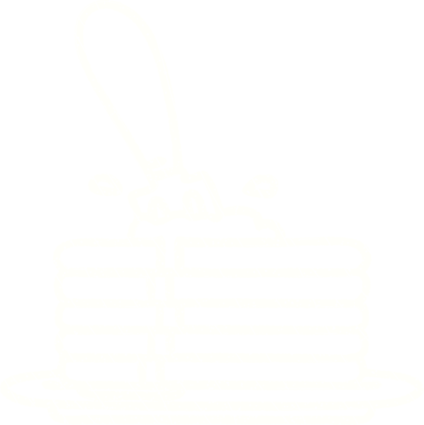 Bir insan tarafından çizilen krep yığını tebeşiri