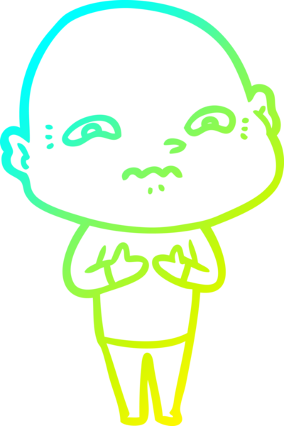 Bir insan tarafından çizilmiş, karikatür çizimi.