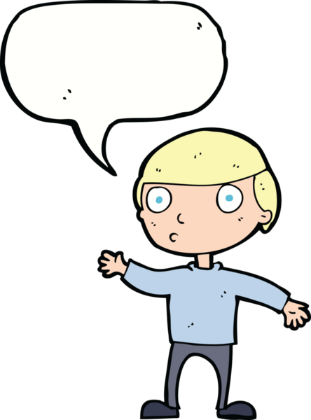 Bir insan tarafından çizilmiş konuşma balonlu bir çizgi film adamı.