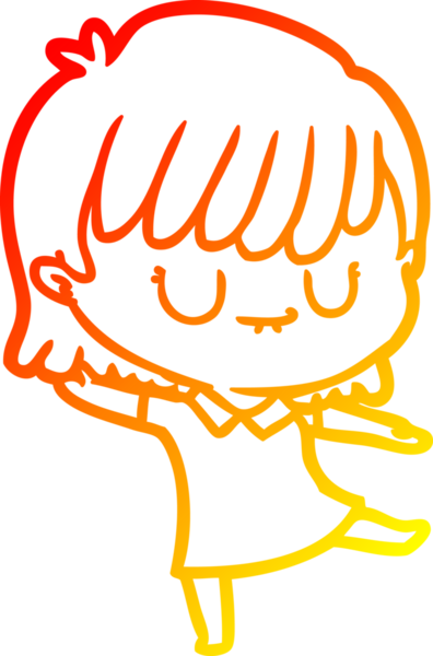 Bir insan tarafından çizilmiş bir karikatür kadın çizimi