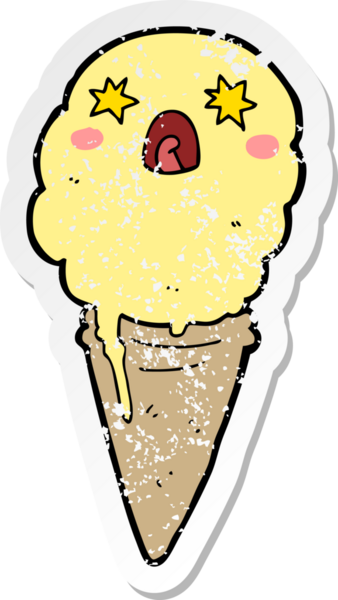 Bir karikatürün sıkıntılı çıkartması bir insan tarafından çizilmiş dondurmayı şok etti.