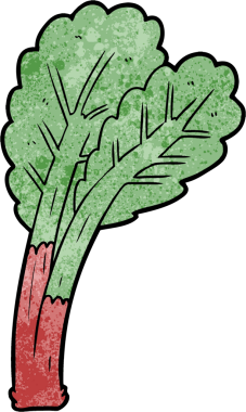 Bir insan tarafından çizilmiş çizgi robarb.