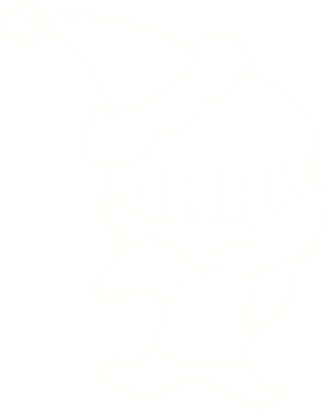 Bir insan tarafından çizilen Noel Adam Tebeşiri