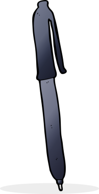 Bir insan tarafından çizilmiş karikatür kalem.