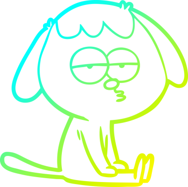 Bir insan tarafından çizilmiş soğuk hava çizgisi çizimi.