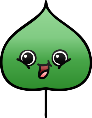 Bir insan tarafından çizilmiş dışavurumsal yaprağın gölgelenmiş çizimi