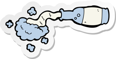 Bir insan tarafından çizilmiş bir karikatür etiketi.