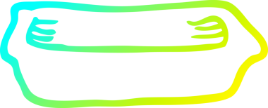 Bir insan tarafından çizilmiş boş bir karikatür tablası çizimi