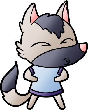 Bir insan tarafından çizilmiş bir kurt düdüğü.