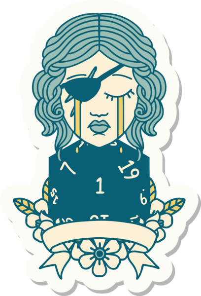 Bir insan tarafından çizilmiş doğal bir rulo ile ağlayan bir insan hırsızının çıkartması.