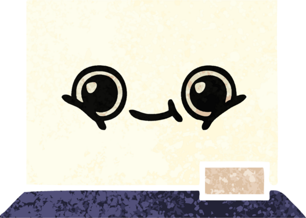 Bir insan tarafından çizilmiş beyaz bir panonun retro çizim tarzı karikatürü