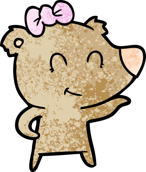 Bir insan tarafından çizilmiş bir çizgi film karakteri.