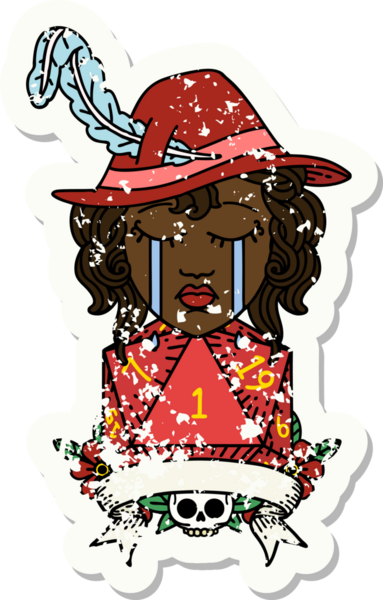 Retro Dövme Tarzı İnsan Ozan Karakteri Yüzü Bir İnsan Tarafından Çizildi