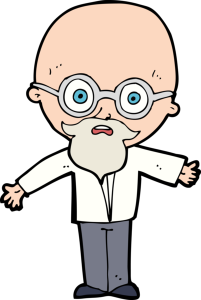 Bir insan tarafından çizilmiş dahi bir bilim adamı.