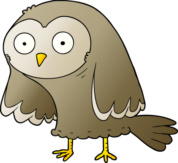 bir insan tarafından çizilmiş bir baykuş.