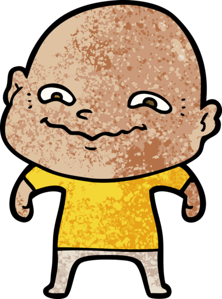 Bir insan tarafından çizilmiş ürkütücü bir çizgi film.