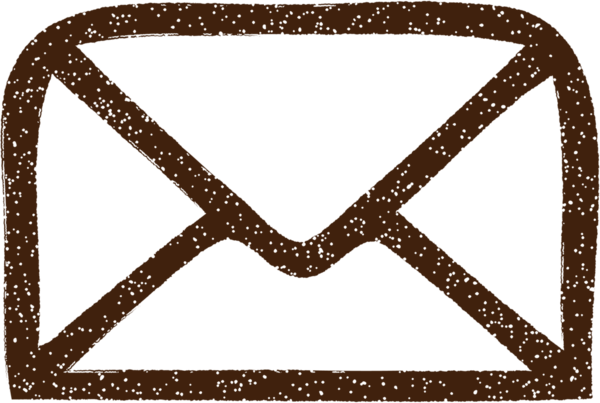 Bir insan tarafından çizilmiş Posta Sembolü Kömür Çizimi