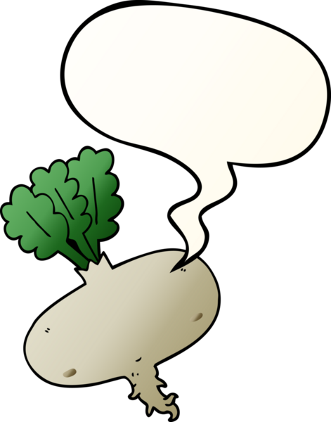 bir insan tarafından çizilmiş düzgün eğimli konuşma baloncuklu pancar kökü.