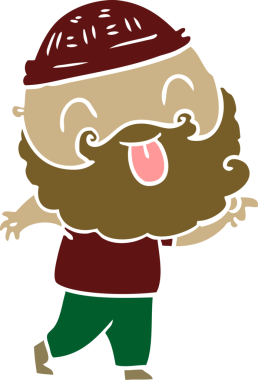 Bir insan tarafından çizilmiş sakallı bir adam.