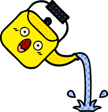 Bir insan tarafından çizilmiş bir çaydanlık çizgi filmi.