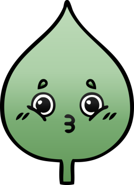 Bir insan tarafından çizilmiş dışavurumsal yaprağın gölgelenmiş çizimi